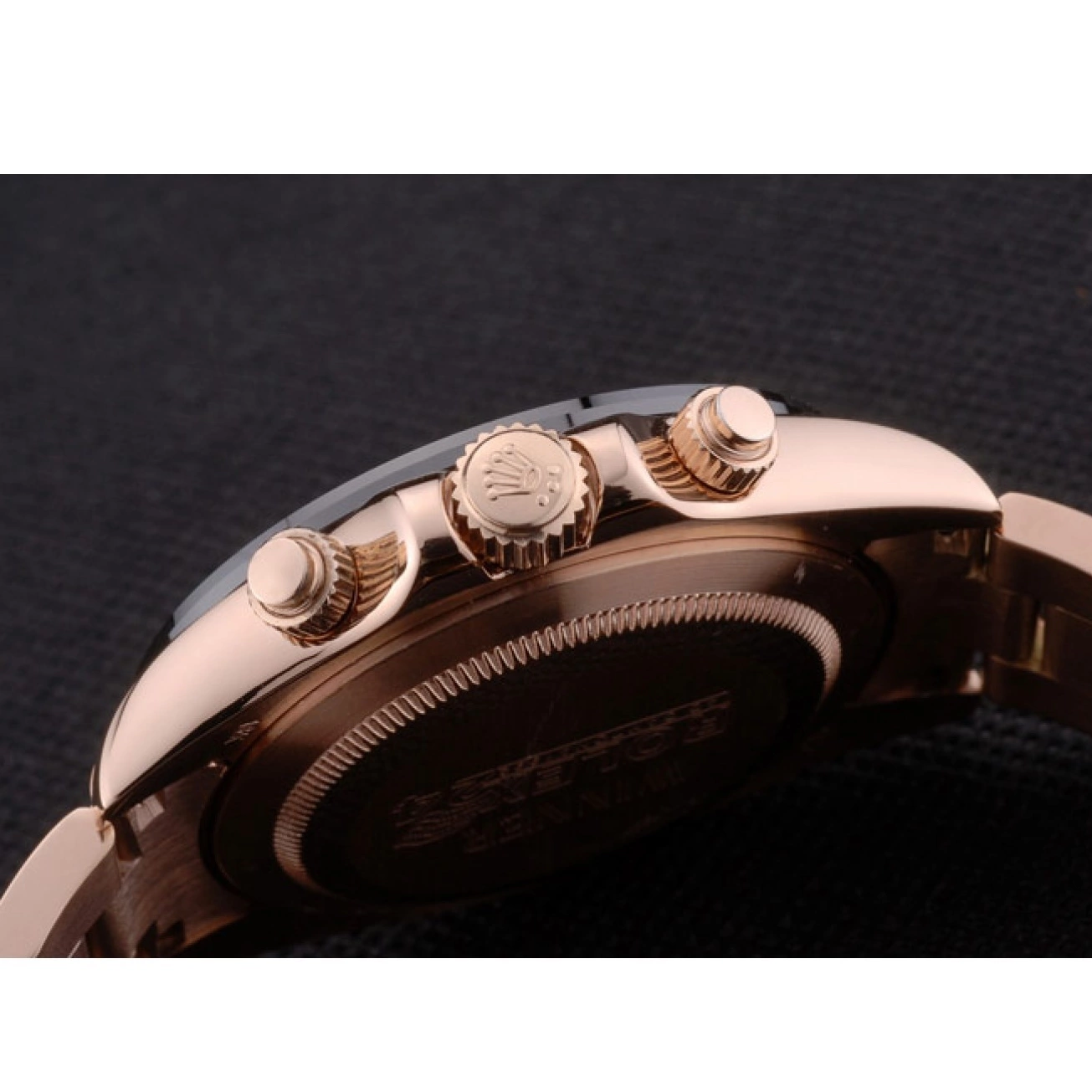 AAA Replica Watches Daytona Plated Rolex Ion Dial Tachymeter Gold Strap Rose 80244 Rose Gold 0705